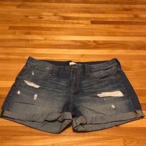 EUC J Crew Factory Distressed Denim Shorts 31